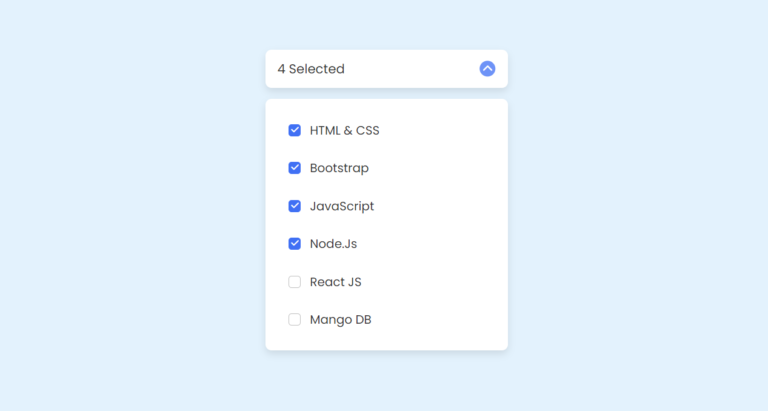 Creating a User-Friendly Multiple Options Select Menu