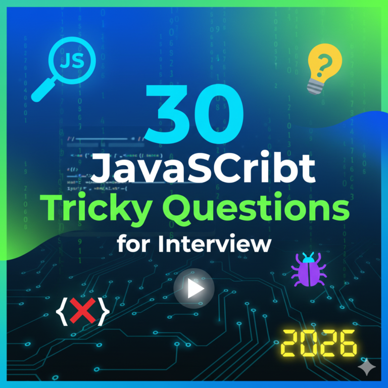 30 JavaScript Tricky Question for interview 2026